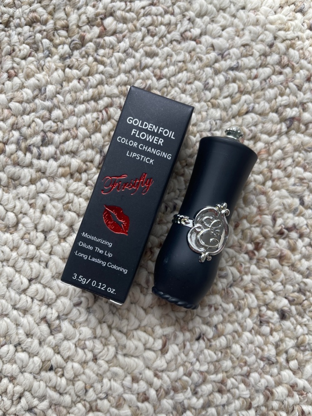 Golden Foil Flower Color Changing Lipstick